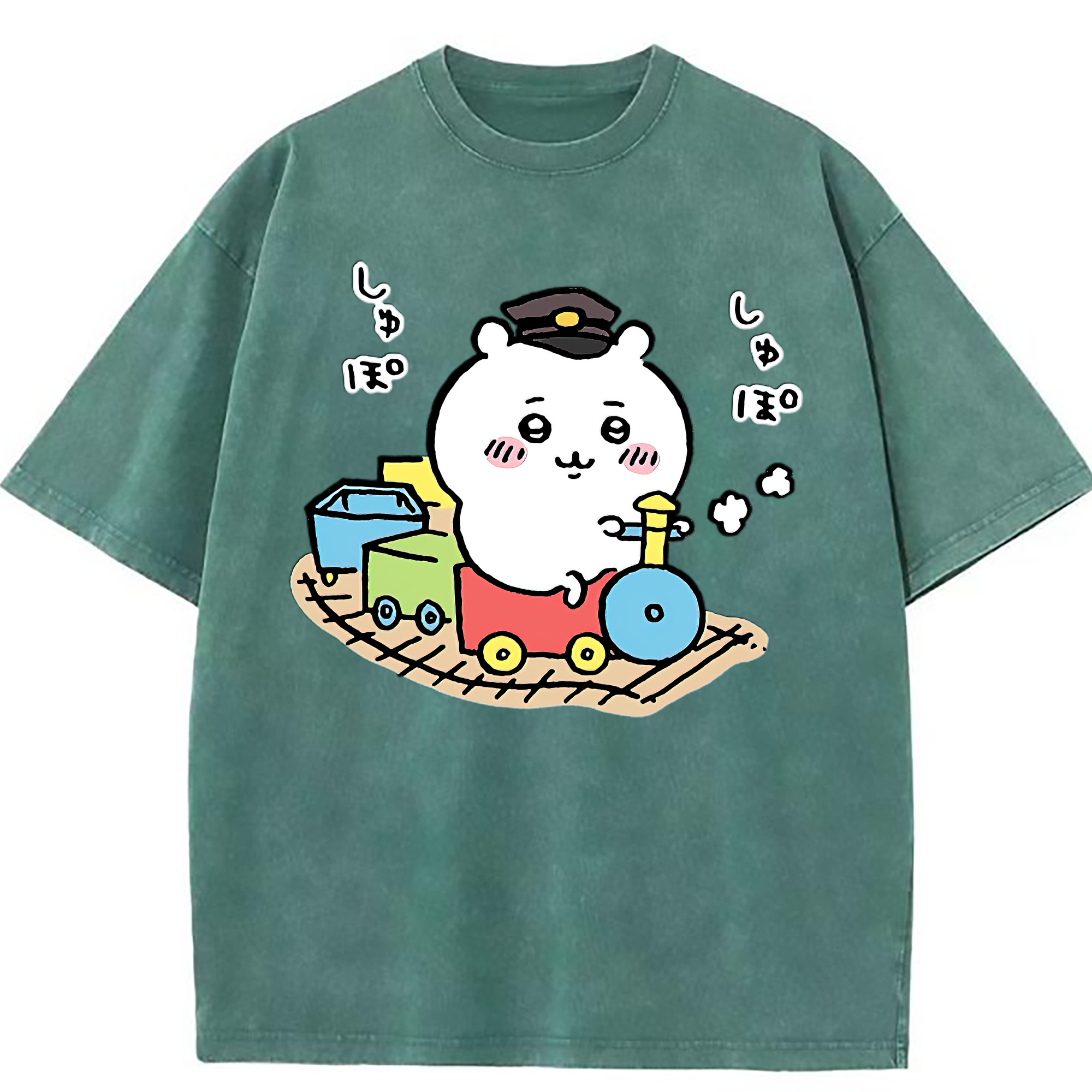 （画像用） ちいかわ ちいかわ Chii-kawa chiikawa 綿100% ヴィンテージ風 半袖Tシャツ（フロントプリント）